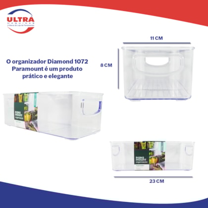 Organizador Diamond 23x11x8cm 1074 Paramount -f903a710-b7ab-459c-a6fd-45b3542b7361