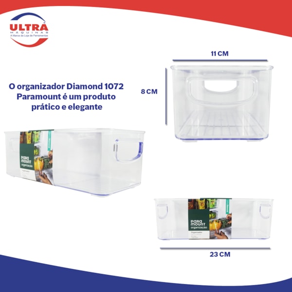 Organizador Diamond 23x11x8cm 1074 Paramount -2bd57755-816f-43cd-82c8-5ad4d5079d24