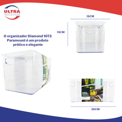 Organizador Diamond 30x15x15cm 1072 Paramount-e35e2e23-0245-4cb7-a232-f6dd8ddba16e