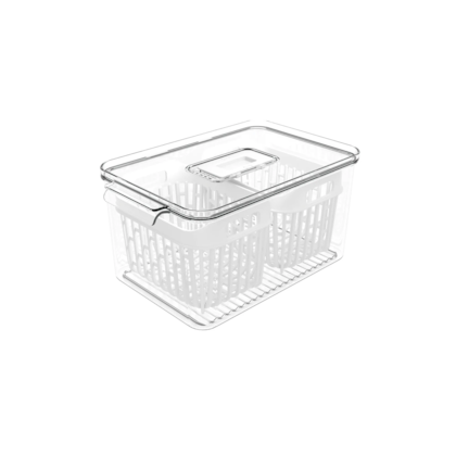 Organizador geladeira 2 cestos cristal dry 10187/3009 Coza-e1abaab5-aef4-4328-9d3d-2ad17b697f0f