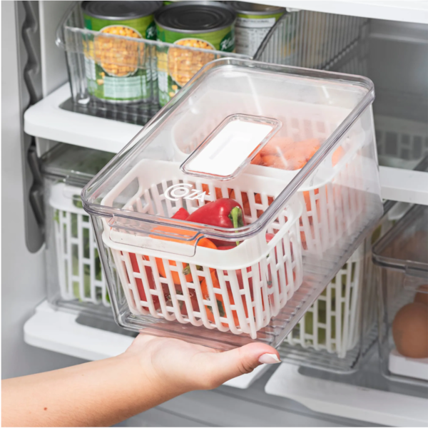 Organizador geladeira 2 cestos cristal dry 10187/3009 Coza-f51e9c16-ce54-42d6-a7b2-9e4ac10a0825