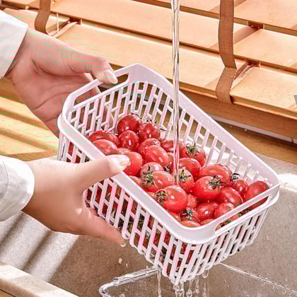 Organizador Para Geladeira Dry Cristal Com Cesto Double 6,7L Branco 10197/3009 Coza-48dfc16a-cf06-4f4d-8346-b07b859d1eb5