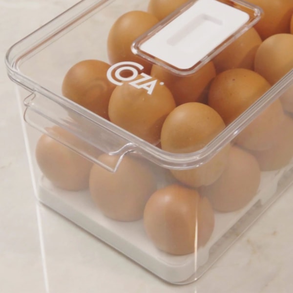 Organizador Para Ovos Dry Cristal Com Tampa Até 24un. Branco 10198/3009 Coza-374e923d-779e-4521-a67f-ee9e8436a38c