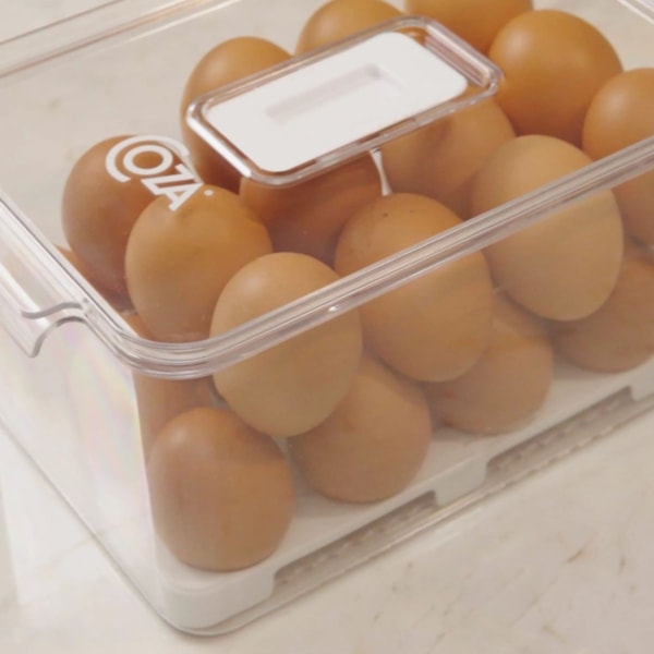 Organizador Para Ovos Dry Cristal Com Tampa Até 24un. Branco 10198/3009 Coza-5c4e8b65-2a19-4de1-8b19-454cc321a454