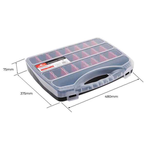 Organizador Plástico 48x37x7,5cm - 940712 Worker -cfa0830f-bca2-4c75-ac66-f3e03dc3f9f7