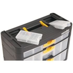 Organizador Plástico com 3 gavetas OPV 0400 Vonder