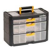 Organizador Plástico com 3 gavetas OPV 0400 Vonder