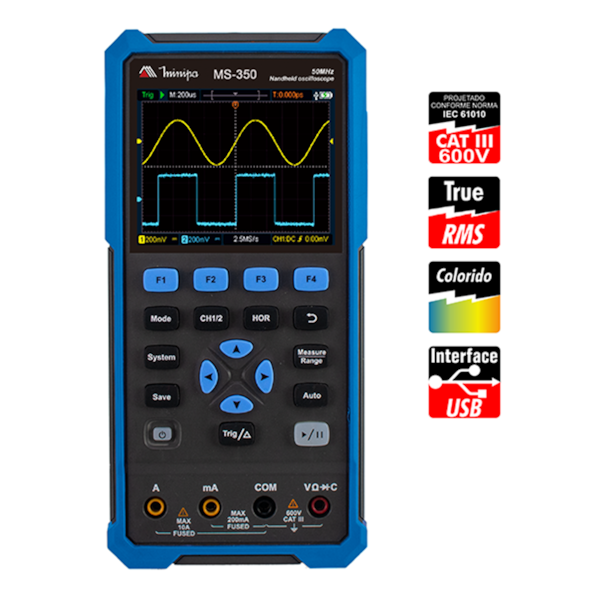 Osciloscópio Digital LCD 3,5