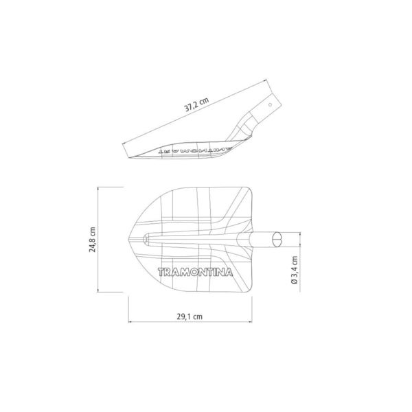 Pá De Bico N.3 S/Cabo 77459034 Tramontina -bdc5c316-cf05-4bb5-a3ef-6bedd6ff1d8a