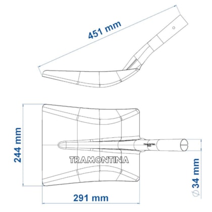 Pá Quadrada sem Cabo 285x245mm Tramontina-357aff89-c15b-4376-9584-6aee68452fb0