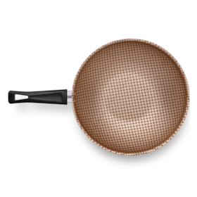 Panela Antiaderente Wok Flora Cereja N°28  4,3L 8905 MTA