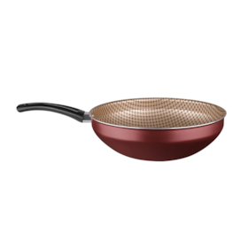 Panela Antiaderente Wok Flora Cereja N°28  4,3L 8905 MTA