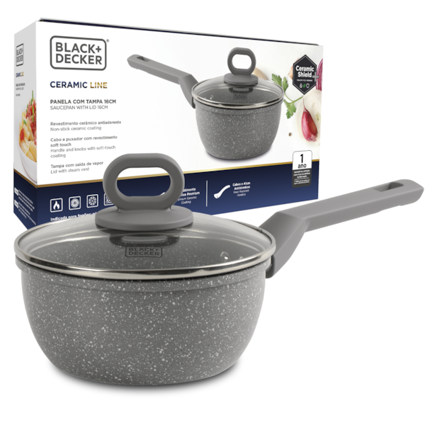 Panela C/Tampa 16cm 1,4L Cerâmico BXCWHCSP003 Black&Decker-42394713-2d87-4c44-9590-4b2d5788e158