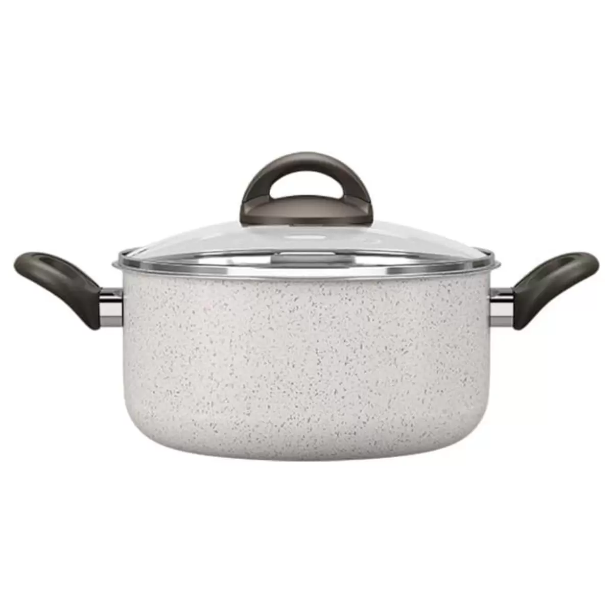 Panela Caçarola Cerâmic Life Suprema Alumínio 24cm 4,5L Vanilla