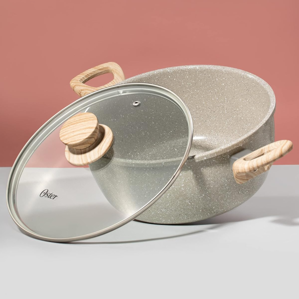 Panela Caçarola Cerâmica Marble Antiaderente 4,5L 24cm Cinza Dust 138595.02 Oster-90a47a23-de3b-4dff-aa13-042f83aba0f1