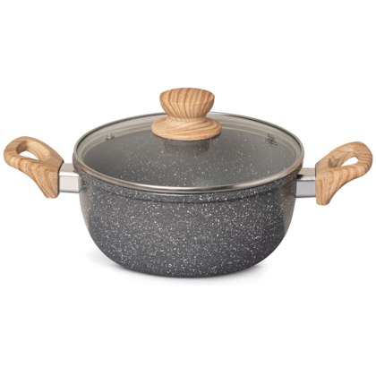 Panela Caçarola Cerâmica Marble Antiaderente 4,5L 24cm Dark Grey 138300.02 Oster-ed21a22a-2222-4d72-977f-4fd4679041ba