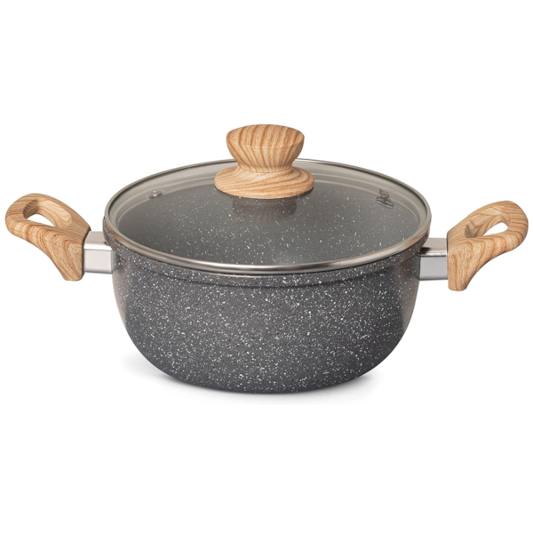 Panela Caçarola Cerâmica Marble Antiaderente 4,5L 24cm Dark Grey 138300.02 Oster-c12cc54f-b07d-4d05-b910-85d767025933