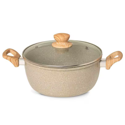 Panela Caçarola Cerâmica Marble Antiaderente Alumínio 7,5L 28cm Cinza Dust 138311.02 Oster-a15318f0-7abc-4792-9240-3b0e85ec45b1