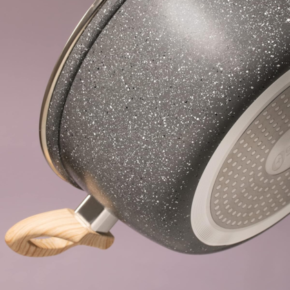 Panela Caçarola Cerâmica Marble Antiaderente Alumínio 7,5L 28cm Dark Grey 138299.02 Oster-f7522593-7976-47bf-84a1-401a867b15d6