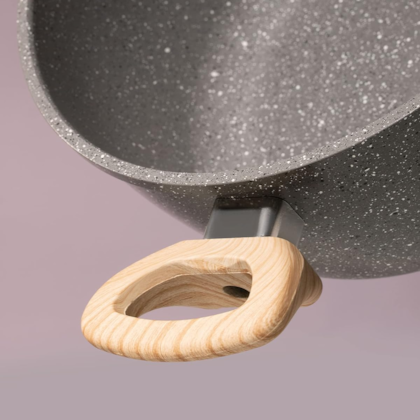 Panela Caçarola Cerâmica Marble Antiaderente Alumínio 7,5L 28cm Dark Grey 138299.02 Oster-970a91a2-611c-407b-b3cd-275c1f8d00aa