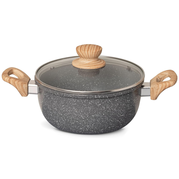 Panela Caçarola Cerâmica Marble Antiaderente Alumínio 7,5L 28cm Dark Grey 138299.02 Oster-0270c473-70d8-43b1-b168-18d43337c152