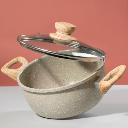 Panela Caçarola Cerâmica Oster Antiaderente 4,5L 24cm Cinza Dust Marble-6ab2fc28-c8e1-4d24-bc45-b4c14d16c7b1