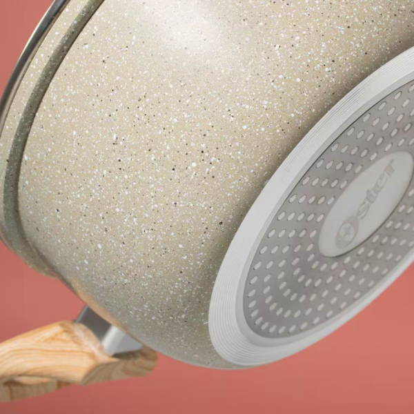 Panela Caçarola Cerâmica Oster Antiaderente 4,5L 24cm Cinza Dust Marble-2672590c-441f-4254-9a8e-f5b64e15cca0