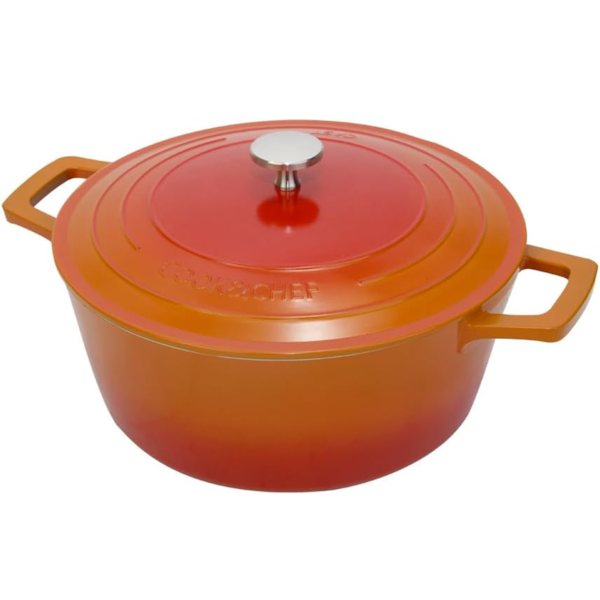 Panela Caçarola Cook e Chefe Cerâmica em Alumínio Indução 20cm 2,4L Laranja 9502 Mimo Style -423e469c-7910-4335-81a1-29a1d09b9339
