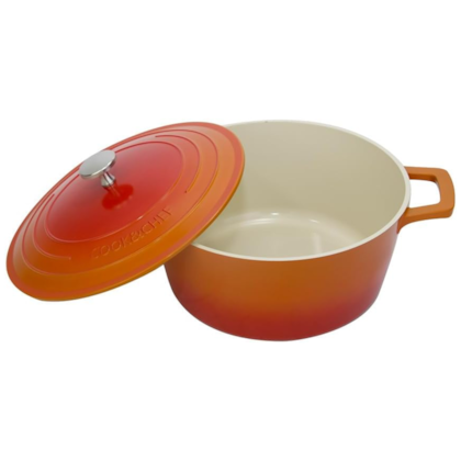 Panela Caçarola Cook e Chefe Cerâmica em Alumínio Indução 20cm 2,4L Laranja 9502 Mimo Style -609ae755-a099-4fa1-bf98-1adae93d6d78