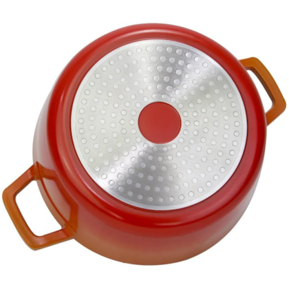 Panela Caçarola Cook e Chefe Cerâmica em Alumínio Indução 20cm 2,4L Laranja 9502 Mimo Style -3b404a3b-f718-42e9-a702-3cd0c6fc873b