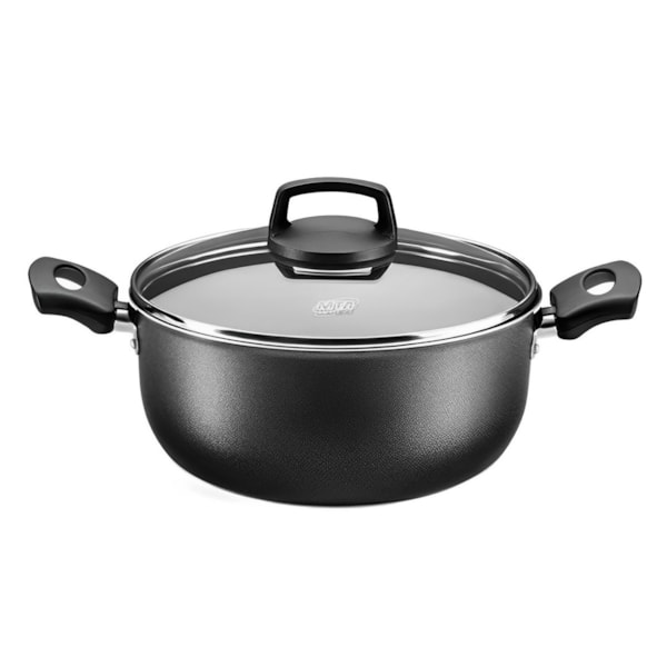 Panela Caçarola Cristal Superflon Em Alumínio 26cm 5,8L Grafite 966 Mta-83fda10f-5b44-4f14-b78f-016feec27ac3