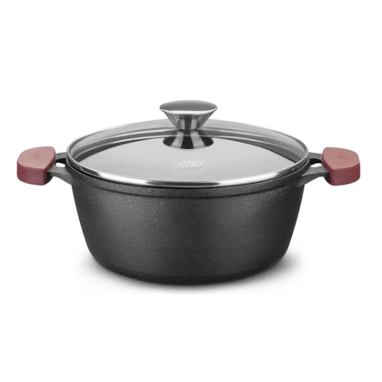 Panela Caçarola em Ferro Fundido 26cm 5,1L Com Tampa Preta 8374 MTA-282d7e0e-2190-45e9-a6a4-204ce2ba8eb1