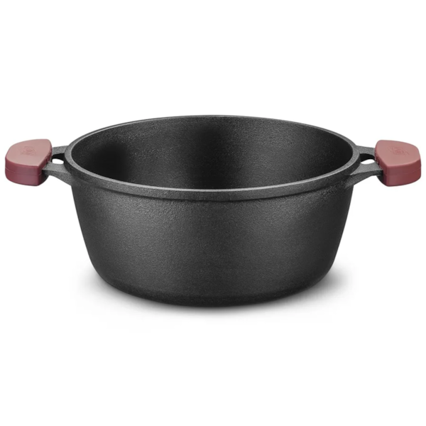 Panela Caçarola em Ferro Fundido 30cm 8,0L Com Tampa Preta 8376 MTA-466cbb70-8cee-447d-ac50-71087c4979c4