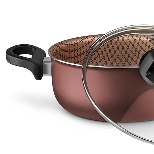Panela Caçarola Flora Superflon em Alumínio 22cm 3,3L Chocolate 8707 Mta-cb3f4320-8265-422b-b0c2-f5a7df6ec1e1