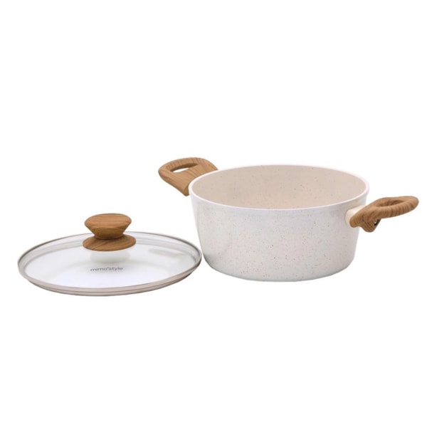 Panela Caçarola Style Cook Cerâmica Alumínio com Indução 20cm 2,25L Mármol 8145 Mimo Style-ccf11fc0-2435-4d23-be14-85dd3217267d