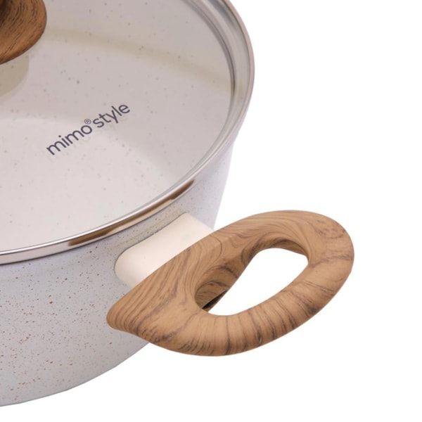 Panela Caçarola Style Cook Cerâmica Alumínio com Indução 20cm 2,25L Mármol 8145 Mimo Style-289e18f8-2a67-4c73-b82d-3659d842885e