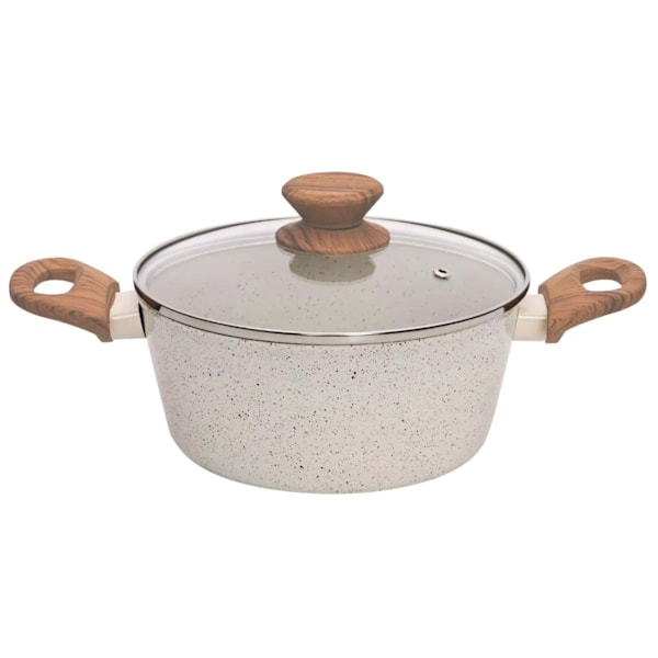 Panela Caçarola Style Cook Cerâmica Alumínio com Indução 20cm 2,25L Mármol 8145 Mimo Style-841ff5fd-858f-4b84-b106-a3d751811926