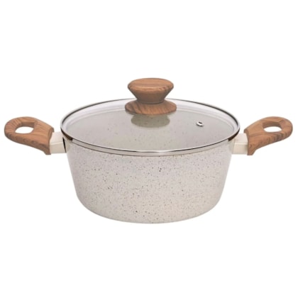 Panela Caçarola Style Cook Cerâmica Alumínio com Indução 20cm 2,25L Mármol 8145 Mimo Style-2eb8f14d-d083-4039-ac57-275be786ea6c