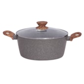 Panela Caçarola Style Cook Cerâmica em Alumínio Indução 20cm 3,8L Grafito 8823 Mimo Style