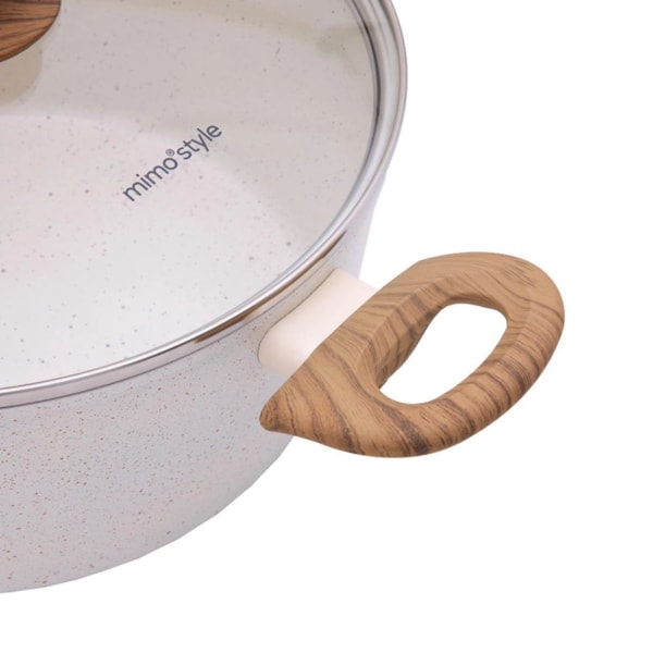 Panela Caçarola Style Cook em Alumínio Indução 24cm 3,8L Mármol 8146 Mimo Style-9e92af0f-b097-4a20-9b2c-ebe0d3610239