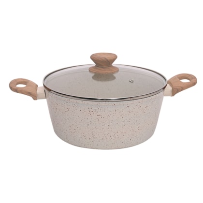 Panela Caçarola Style Cook em Alumínio Indução 24cm 3,8L Mármol 8146 Mimo Style