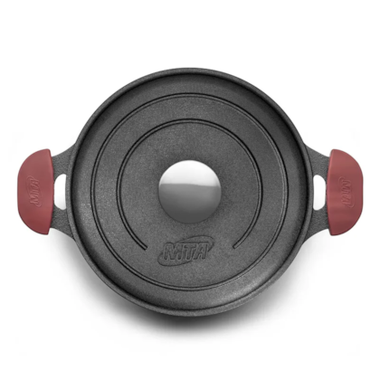 Panela Caçarola TVT Em Ferro Fundido Para Forno/Fogão 24cm 4,0L 8411 MTA-1eebaaf3-72a8-4c5c-ba41-4593b9a1429f