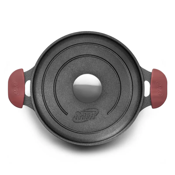 Panela Caçarola TVT Em Ferro Fundido Para Forno/Fogão 24cm 4,0L 8411 MTA-d6e9ff81-be0d-4951-88c6-343d69548139