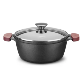 Panela Caçarola TVT Robusta em Ferro Fundido para Forno/Fogão 28cm 6,7L 8375 MTA