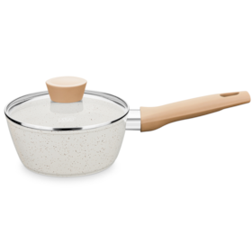 Panela Carmela Ceramic-Flon em Alumínio e Indução 1,8Lx18cm Vanilla 8466 MTA
