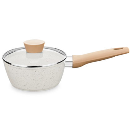 Panela Carmela Ceramic-Flon em Alumínio e Indução 1,8Lx18cm Vanilla 8466 MTA