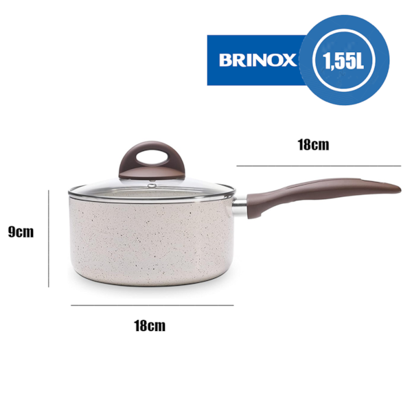 Panela Cerâmic Life Smart Plus Alumínio Antiaderente Indução 1,55L Vanilla 4774/335 Brinox-3bf9d6f8-05db-471b-ace4-aac64fdcc986