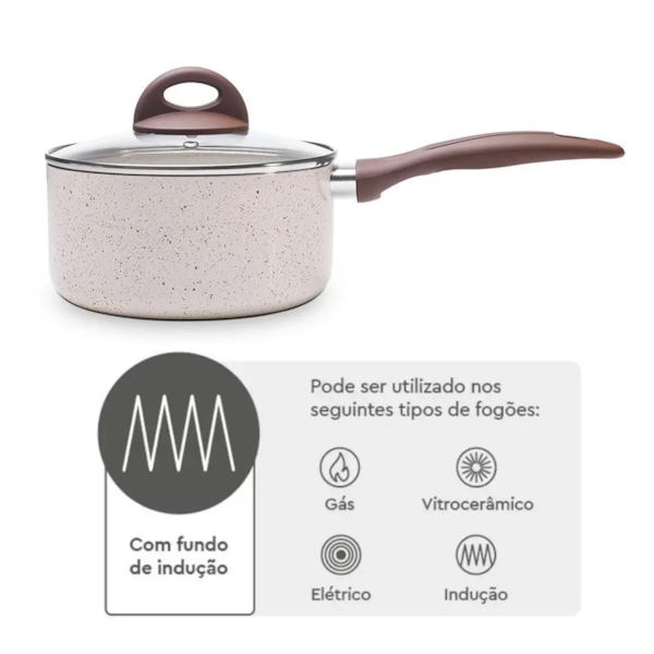 Panela Cerâmic Life Smart Plus  Alumínio Antiaderente Indução 16cm 1,25L 4774/334 Brinox-073b20d9-f3e3-4187-8dfa-0e4f4cf5b53d