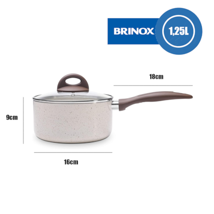 Panela Cerâmic Life Smart Plus  Alumínio Antiaderente Indução 16cm 1,25L 4774/334 Brinox-1cd208df-232e-4324-98d3-d87aaff5675c