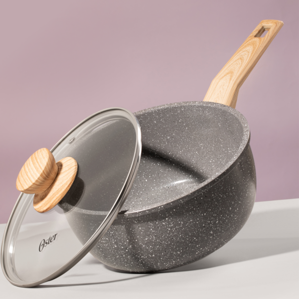 Panela Cerâmica Marble Antiaderente com Tampa 3,0L 20cm Dark Grey 138596.02 Oster-1ebbbb66-0633-408c-b2b9-8ac0b3376f55